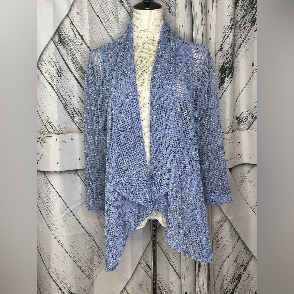 Lulu-B Blue Knit Cardigan L